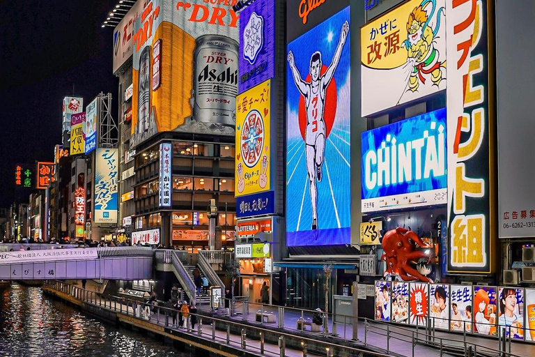 Osaka: Dotonbori Night Cruise, Takoyaki & Izakaya Tour