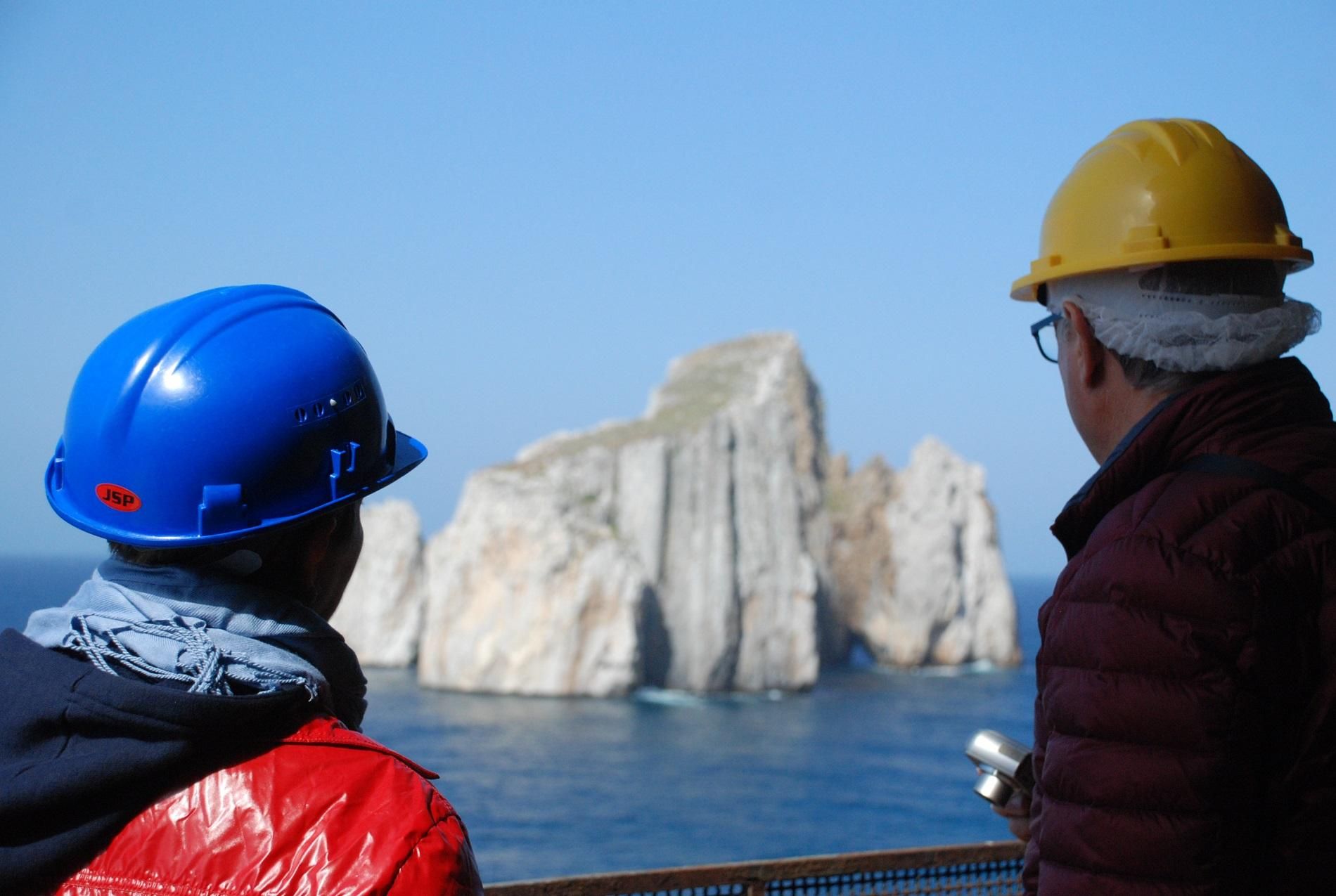 Sardiniens Minen und Meer von Cagliari aus