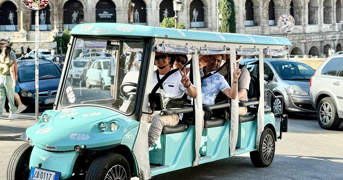 Rome: Golf Cart Tour with Artisanal Gelato Tasting | GetYourGuide