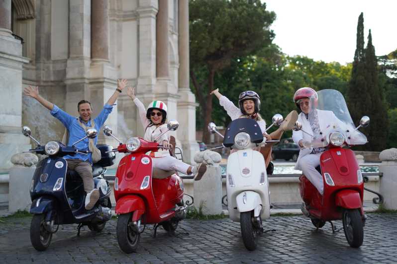 Rom: Fototur med Vespa skoter