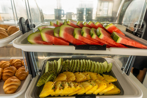 Ibiza: Formentera Boat with Open Bar, 3 meals & Sunset Party ADVANCE: Standard selection of food & open bar option