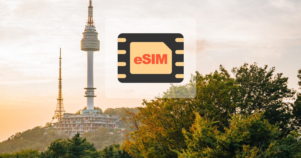South Korea eSIM Data Plan GetYourGuide