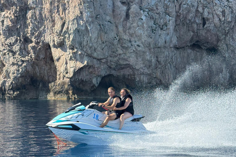 Ibiza: Jet Ski Tour to Portitxol from San Antonio No license