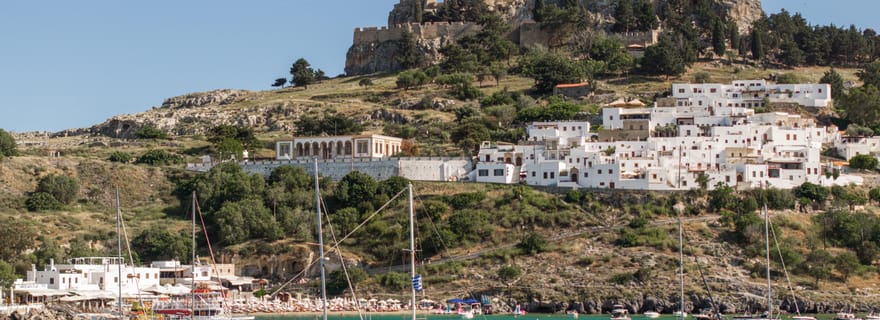 Lindos : Croisière sur la côte sud-est de Rhodes avec arrêts baignade