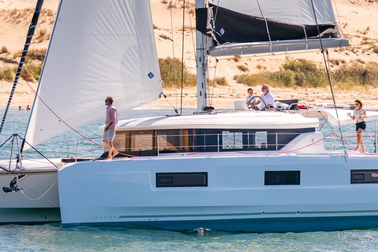 Pasito Blanco: escursione privata in catamarano con cibo e bevande2 ore/tramonto