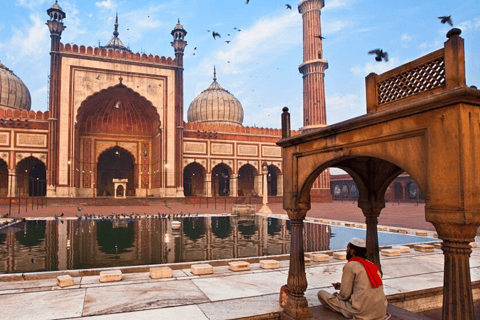 Old Delhi : 3 heures de visite privée en tuk-tuk ou en pousse-pousse