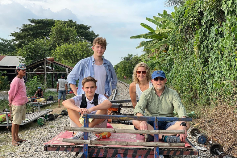 Half day afternoon tour by tuk tuk bamboo train bat cave