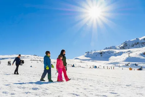 Panorâmica de inverno dos Andes: Valle Nevado e Farellones