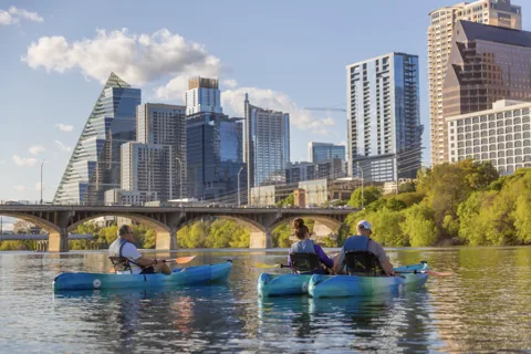 Austin: Passeio de caiaque pelo horizonte do centro da cidade