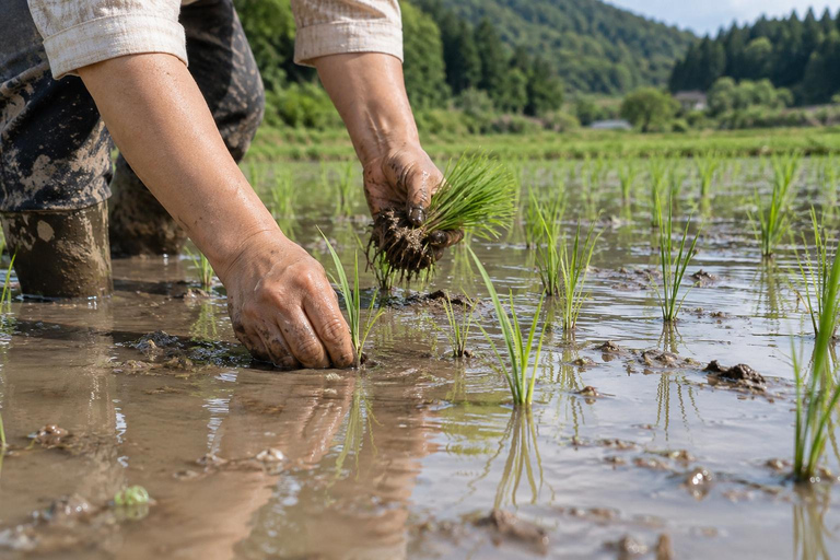 From Tokyo: Rice Terrace Water Walk & Stone Wall Tour