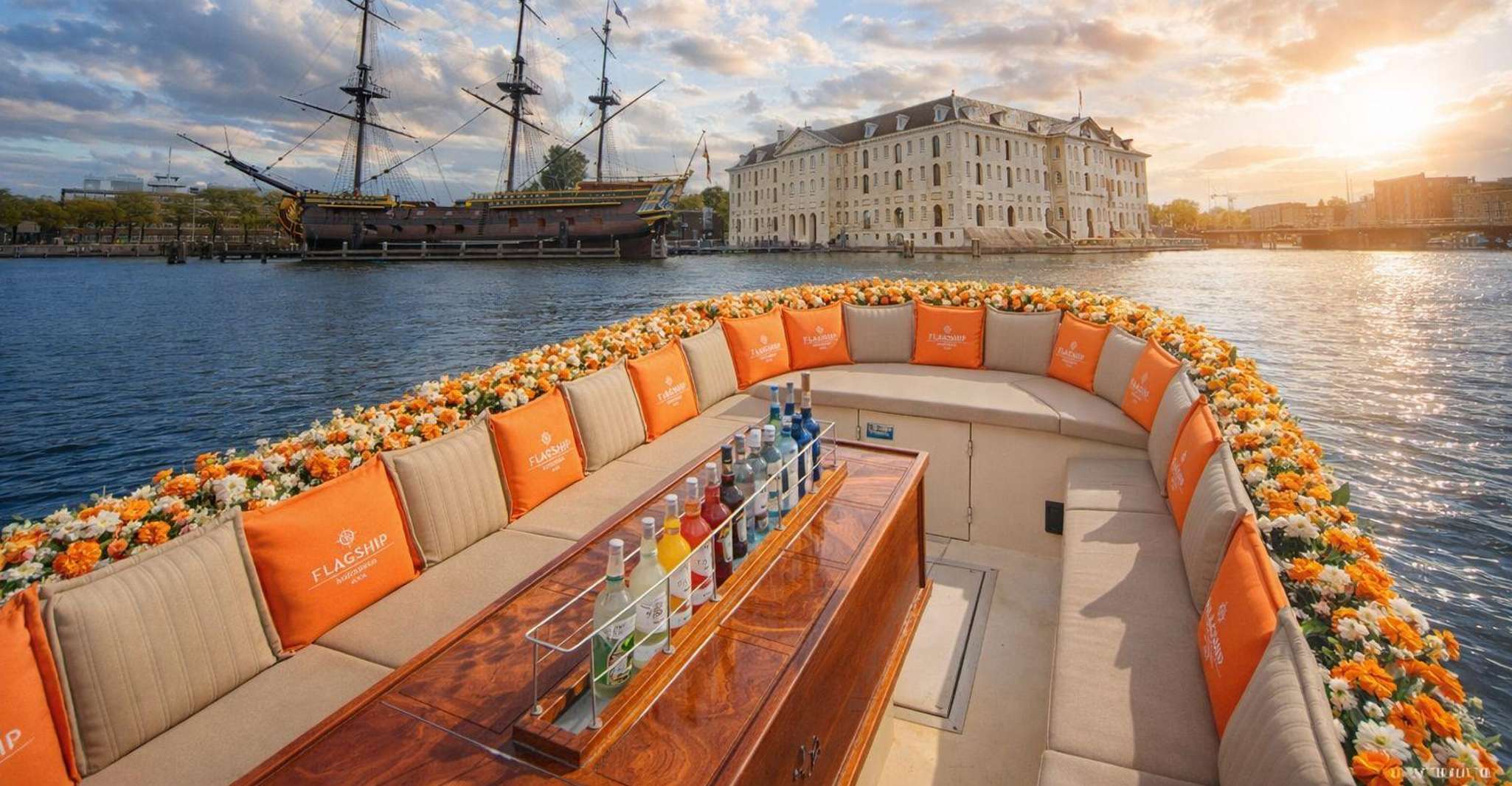 Amsterdam: Open Boat City Cruise & optional Unlimited Drinks