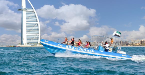 Dubai Marina : 1.5-Hour Atlantis Sightseeing Speedboat Tour