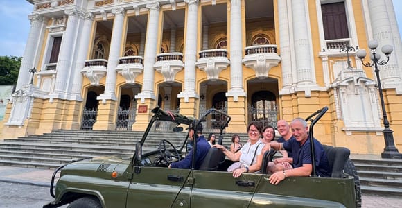 Hanoi City Jeep Tour Halfday: Food, Culture, History and Fun