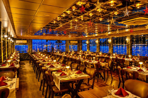 Istanbul: New Year's Eve Bosphorus Cruise w/ Dinner Option VIP Dinner Menu, Alcoholic Drinks, and Hotel Transfer