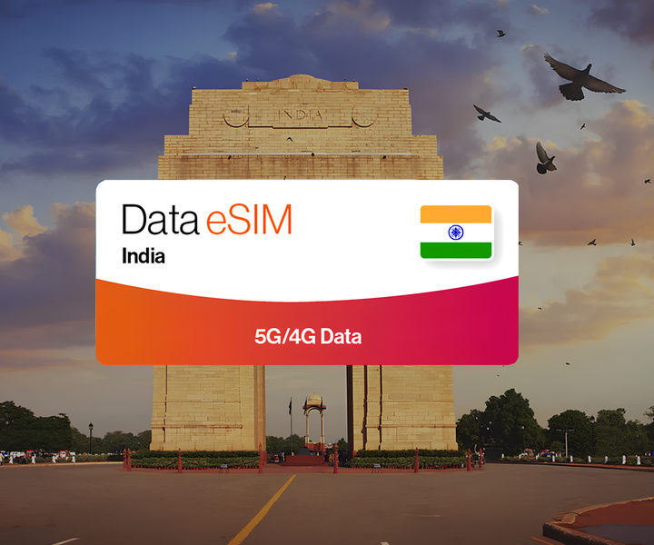India: Tourist eSIM Data Plan