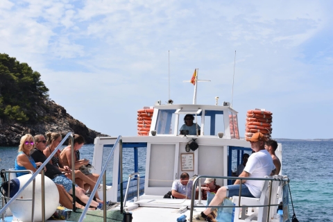 Sant Antoni: retourtransfer per veerboot naar het strand van Cala Salada