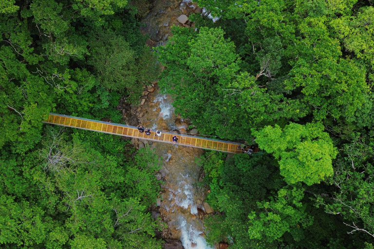 Waterfalls, Hanging Bridge, and Sloths in Fortuna de Bagaces, Guanacaste. Explore Miravalles: Waterfalls, Suspension Bridge, and Sloths
