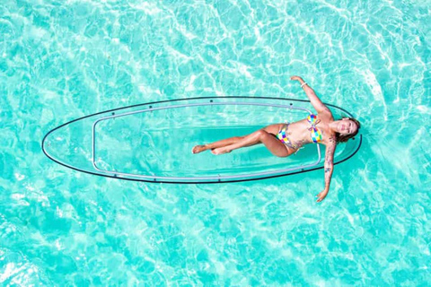 Från NUNGWI: Transparent kajakpaddling och drönare på Kendwa Beach