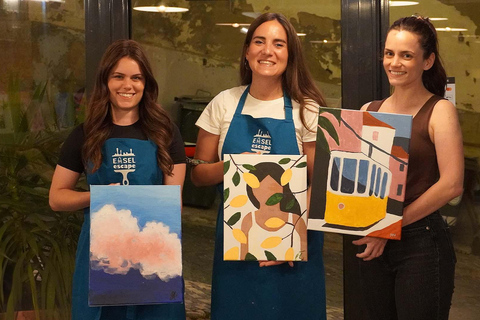 Lisbon: Wine & Paint Experience