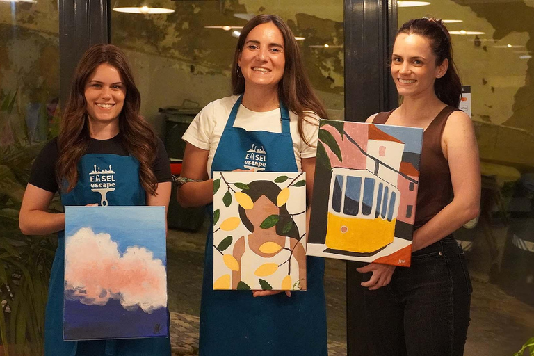 Lisbon: Wine & Paint Experience