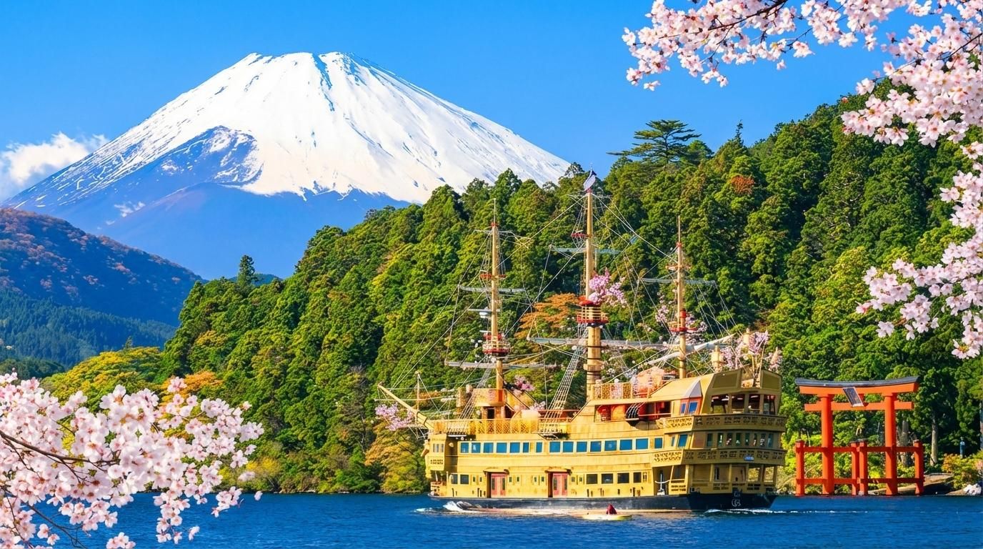 Tokio: Fuji & Hakone Seilbahn, Ashi-See Kreuzfahrt, Owakudani