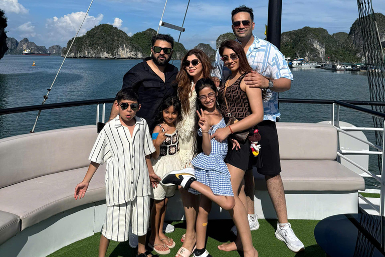 From Hanoi: Ha Long Bay Private Charter VIP Cruise| Luxury Sharing Transfer + Premium Day Cruise (Non-Charter)