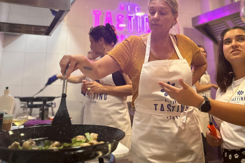 Cours de cuisine de Paella à Alicante, Tapas, Boissons et Marché