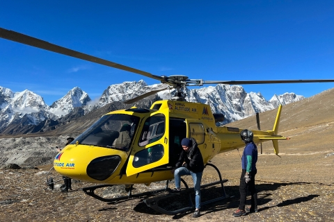 Katmandou : survol du camp de base de l'Everest en hélicoptère