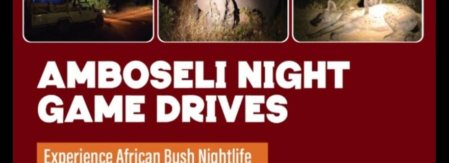 Amboseli : safari nocturne avec coucher de soleil. AW