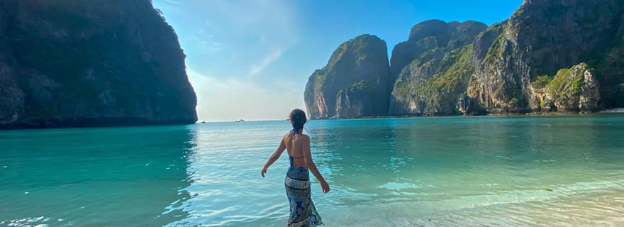 Koh Phi Phi : Demi-journée dans la baie de Maya, coucher de soleil et plancton en bateau rapide