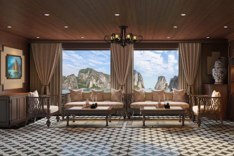 Hanoi: 2-Day Halong & Bai Tu Long Bay 5-Star Cruise, Balcony Halong: 2-Day Halong& Bai Tu Long 5-Star Cruise with balcony