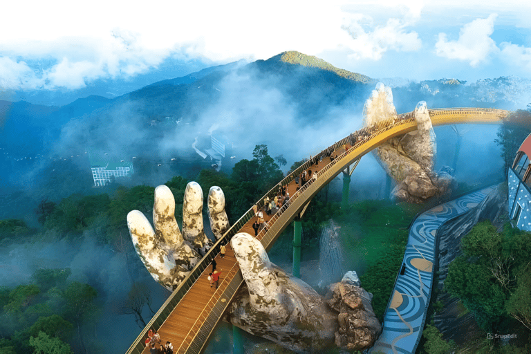 Från Da Nang/Hoi An: Golden Bridge Ba Na Hills 1 dagstur