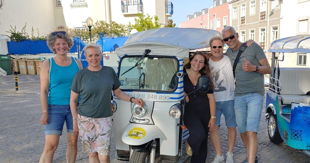 Lissabon Oude Stad Basis Priv Rondleiding Met Gids Per Tuk Tuk