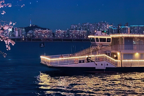 Séoul : Croisière nocturne guidée sur le fleuve Han avec collations et boissonsSéoul : Croisière nocturne guidée sur le fleuve Han et pique-nique dans le parc Hangang