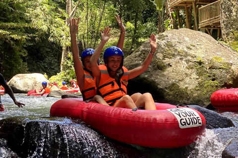 Ubud: Cave ATV, Lazy River Tubing & Zipline in Rice Terrace River Tubing only - No Other Activities