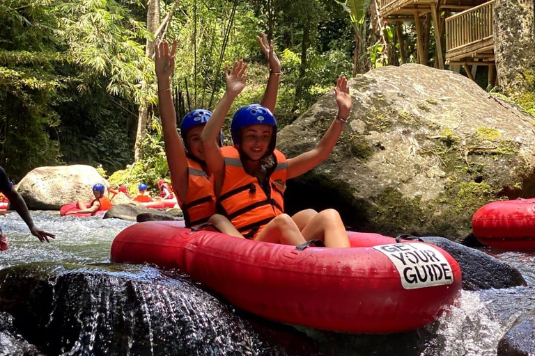 Ubud: Cave ATV, Lazy River Tubing & Zipline in Rice Terrace River Tubing only - No Other Activities