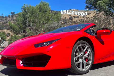 Hollywood Sign 50 Min Lamborghini tour (drive or be driven) Hollywood Sign 50 Min Lamborghini - Be driven