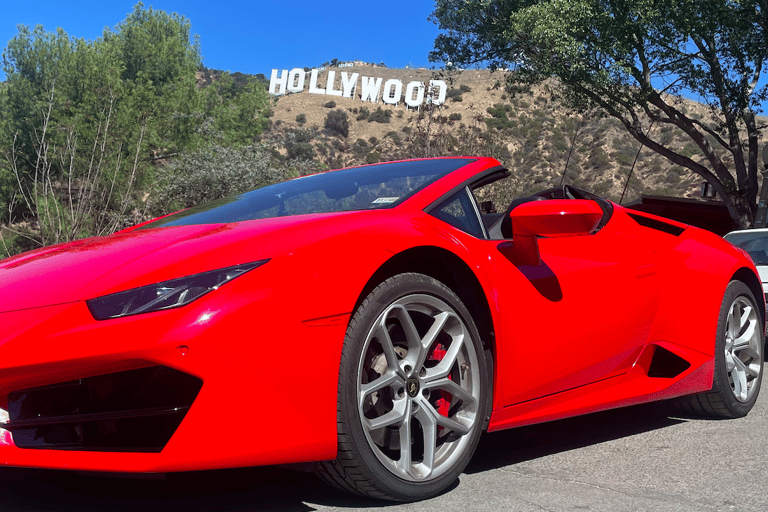 Hollywood Sign 50 Min Lamborghini tour (drive or be driven) Hollywood Sign 50 Min Lamborghini - Be driven