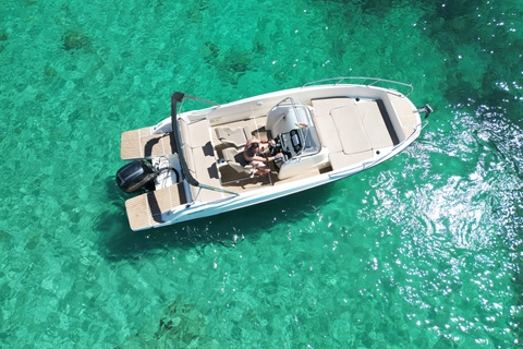 San Antonio: Tour Privado de Barco em Ibiza com Paddle Surf e SnorkelSan Antonio: Passeio de barco de dia inteiro em Ibiza com Paddle surf e Snorkeling