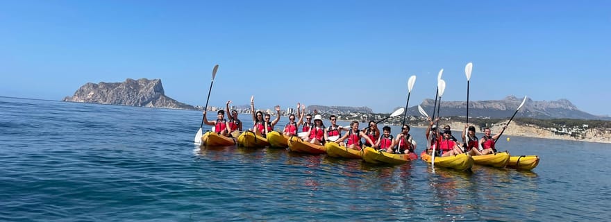 Moraira : excursion en kayak au départ de Moraira
