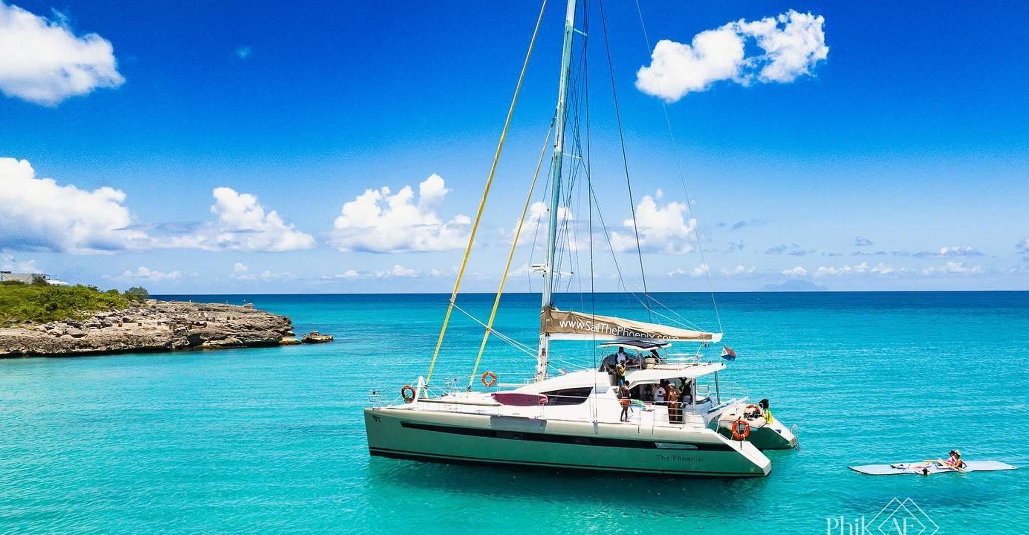 Sint Maarten, Luxury Catamaran Day Sail with Lunch & Drinks