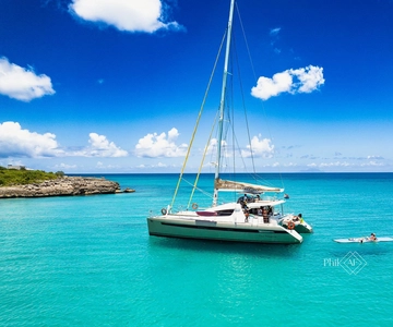 Sint Maarten: crociera di un giorno in catamarano di lusso con pranzo e bevande