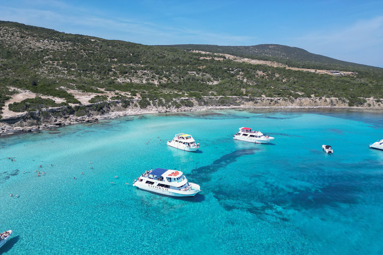 Paphos: Blue Lagoon halve dag boottocht met hoteltransfer
