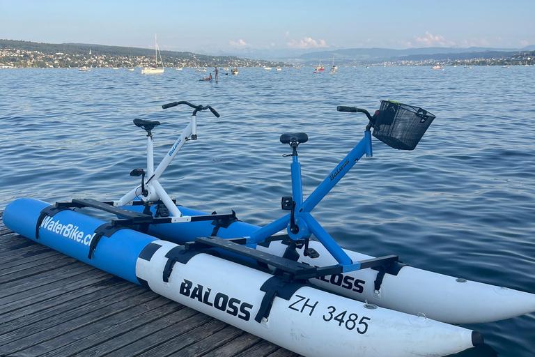 Waterbike op het meer van ZürichWaterfietstocht op het meer van Zürich - Tandem voor de hele dag
