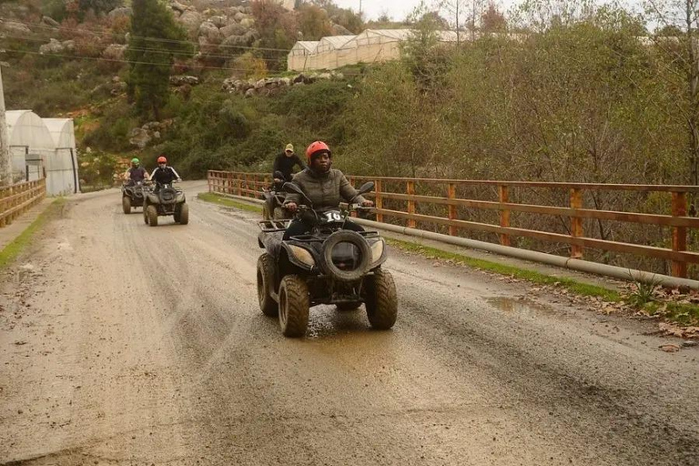 From Alanya/Side: Taurus Mountains Quad Safari with Transfer Double Quad