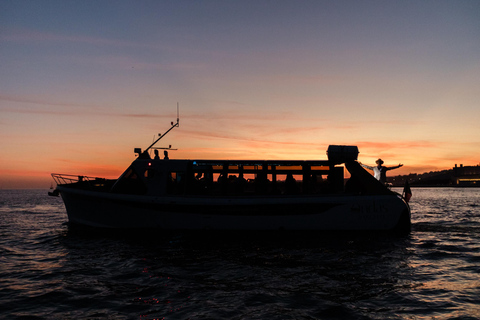 Lisbon Night Party Cruise with DJ, Pizza & Drinks Lisbon Morning Relax Cruise with Drinks & Snacks
