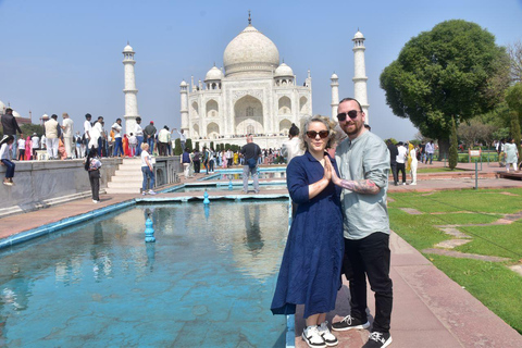 From Delhi: Private Taj mahal and Agra Fort Same Day Trip Tour with AC Car, Driver and Guide