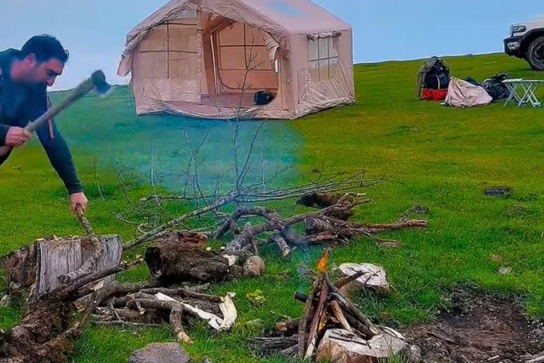 From Baku: Tufandagh Camping Trip with BBQ