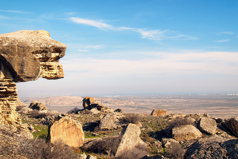 Bakú: Gobustan Volcán de barro Templo del fuego Tour guiado