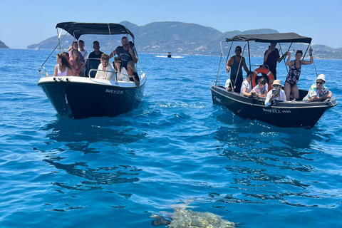 Exploration du parc marin de Laganas avec un bateau VIP